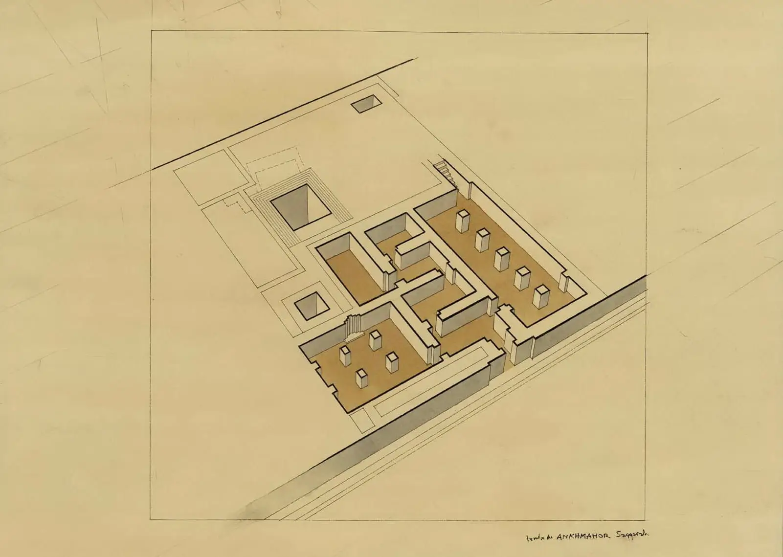 Tomb of AnkhMaHor; Architecture and Layout