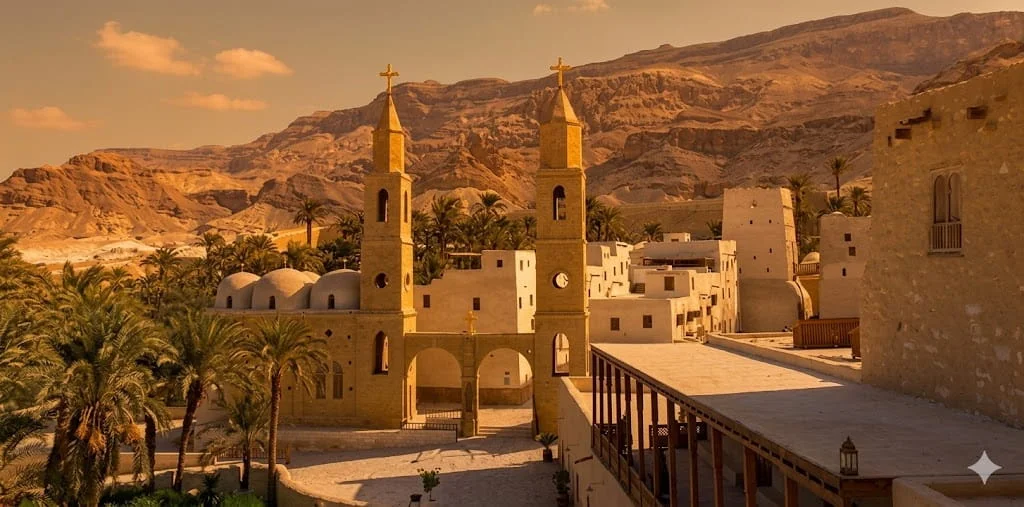 Architectural Wonders and Defenses in Wadi Al-Natrun - Christian monasticism