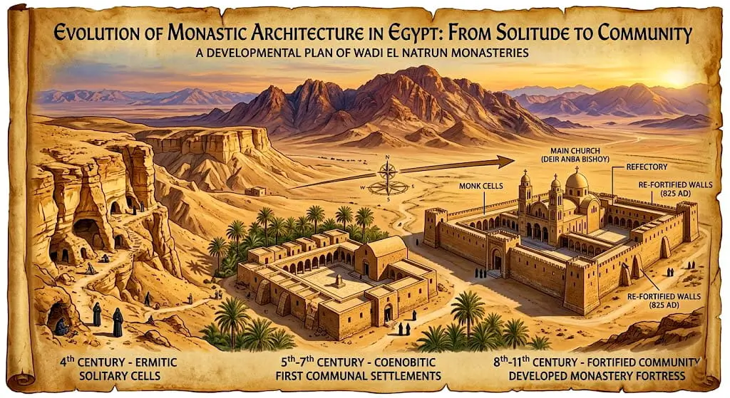 How Monasteries in Egypt Evolved from Solitude to Community