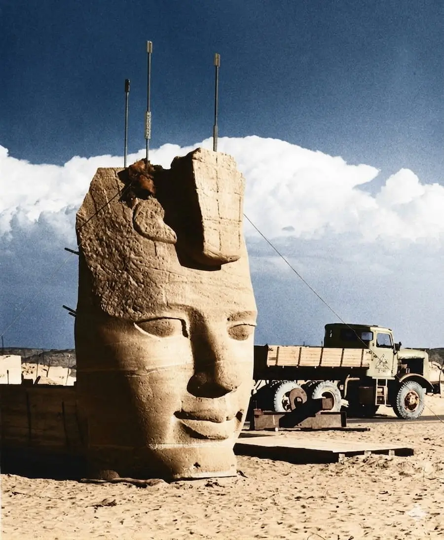 How exactly did engineers move such massive statues