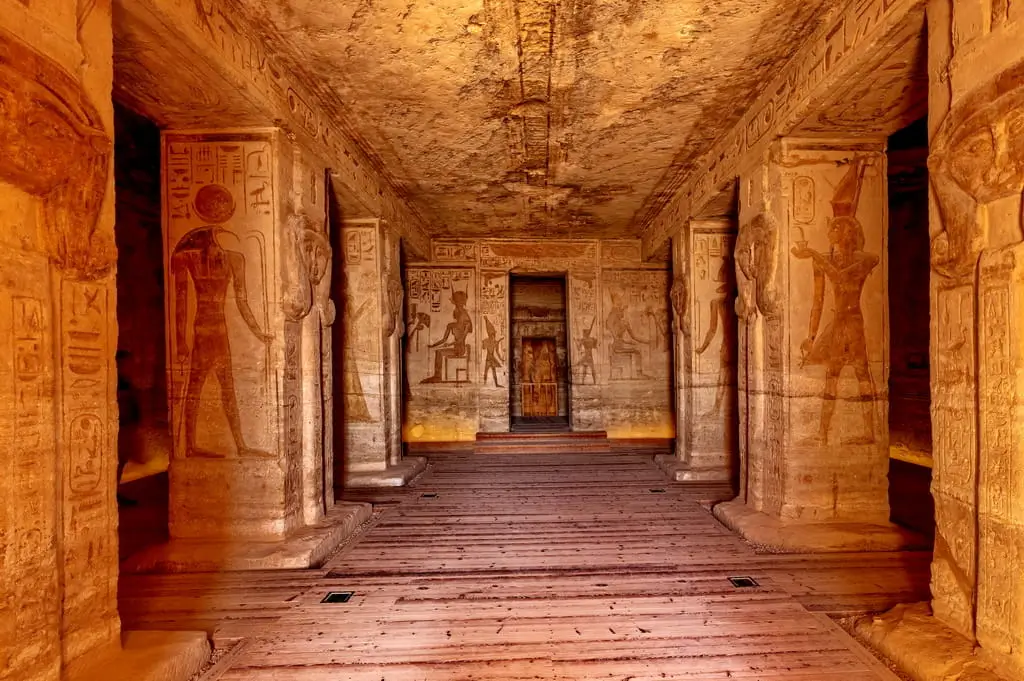 Interior Architecture The Hall of Hathor - Temple of Nefertari
