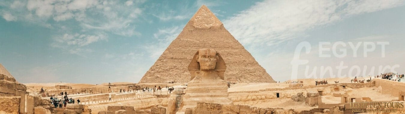 Pyramids sphinx from east side