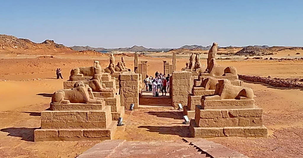 The Avenue of Sphinxes Walking Through the Valley of the Lions