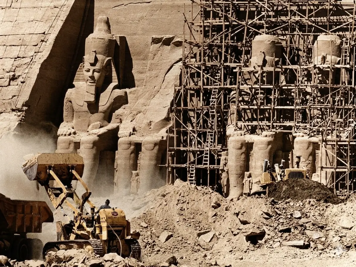 The Dismantling Process Cutting the Mountain