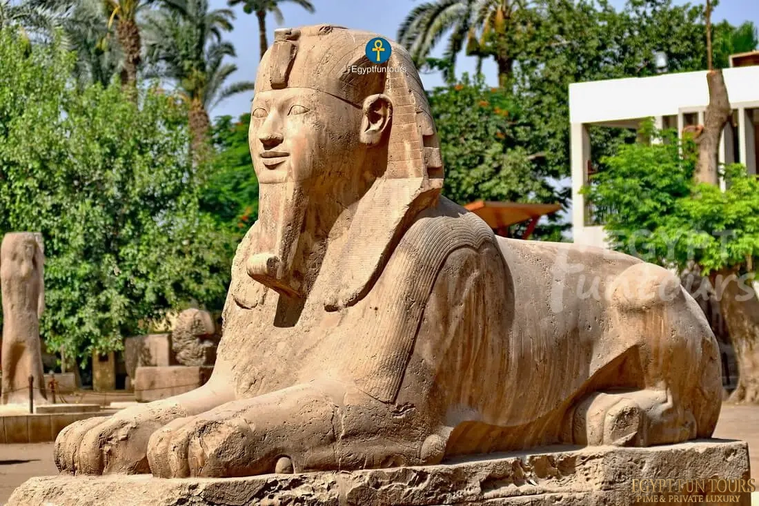 Memphis Alabaster Sphinx - best tourist attractions in Egypt