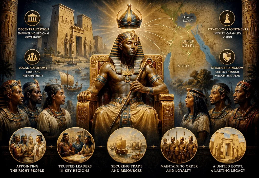 Shoshenq I: Consolidating the Crown Decentralization and Strategic Appointments