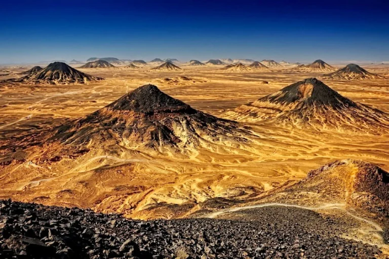 The Black Desert A Volcanic Wonder of the Bahariya Oasis