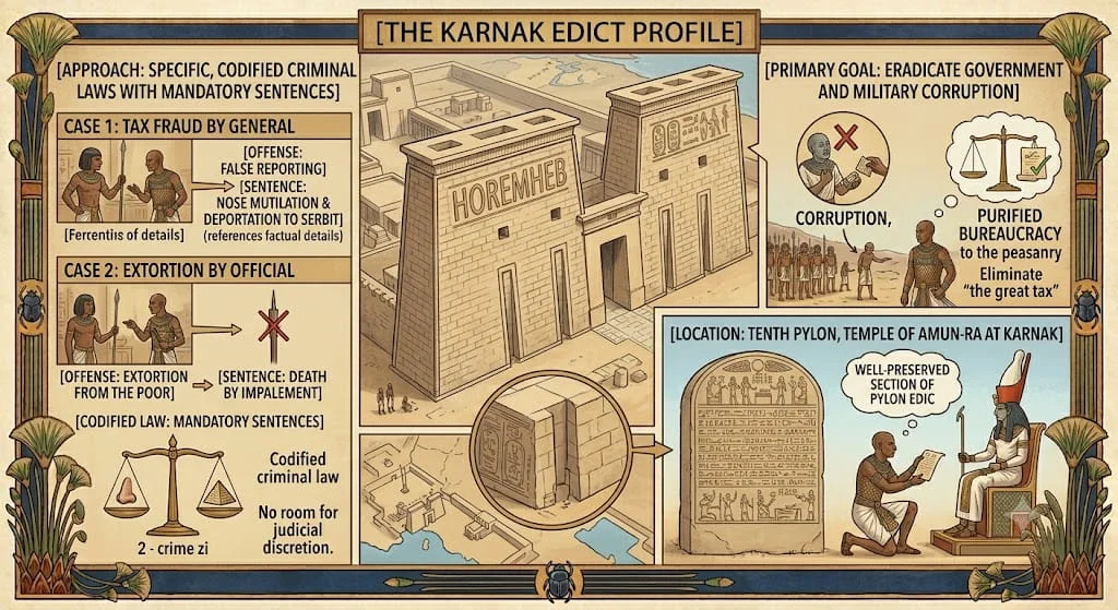 The Karnak Legal Stela Carving Justice in Stone
