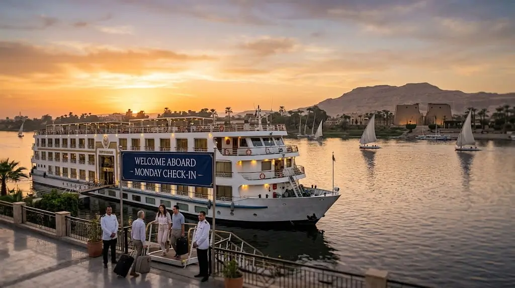 Monday Luxor Nile Cruise Check-In