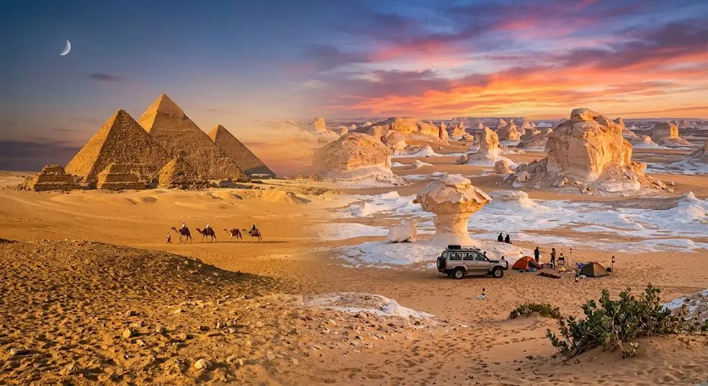 Egypt & White Desert Safari Tour Packages