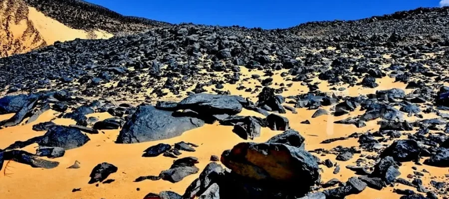 2-Day White Desert & Bahariya Oasis Private Safari; A Surreal Expedition from Cairo - black desert