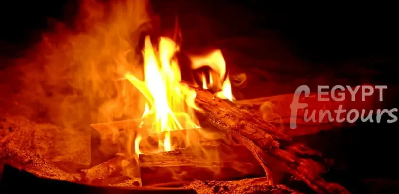 2-Day White Desert & Bahariya Oasis Private Safari; A Surreal Expedition from Cairo - camp fire