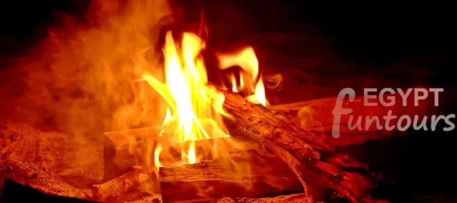 2-Day White Desert & Bahariya Oasis Private Safari; A Surreal Expedition from Cairo - camp fire
