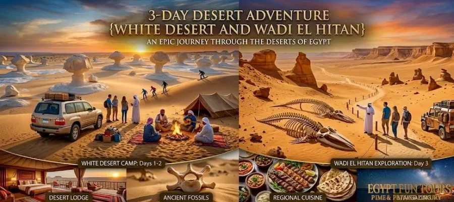 3-day Desert Adventure {White Desert and Wadi El Hitan}