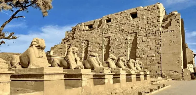 5-Day Nile Cruise Expedition; A Private Luxor to Aswan Odyssey from Cairo - Sphinxes in Karnak temple