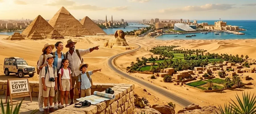 7-day Family Tour Package to Cairo, Alexandria, & Oasis