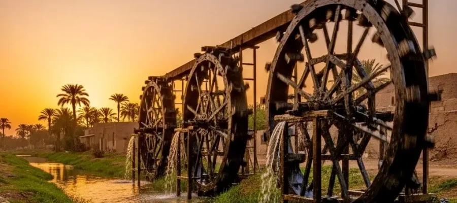 A 2,000-Year-Old Feat of Ptolemaic Engineering - Waterwheels of Fayoum oasis