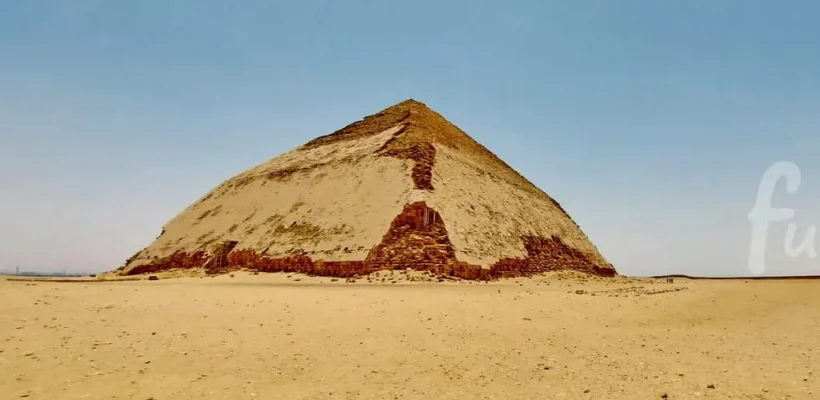 Cairo Airport Tour - The bent Pyramid at Dahshur