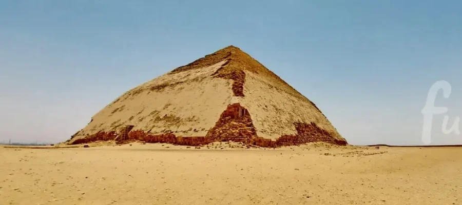 Cairo Airport Tour - The bent Pyramid at Dahshur