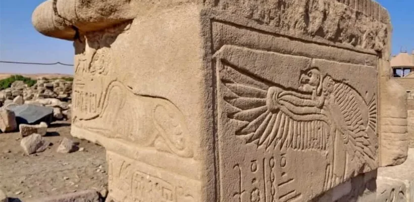 The ancient temples on Elephantine Island in Aswan