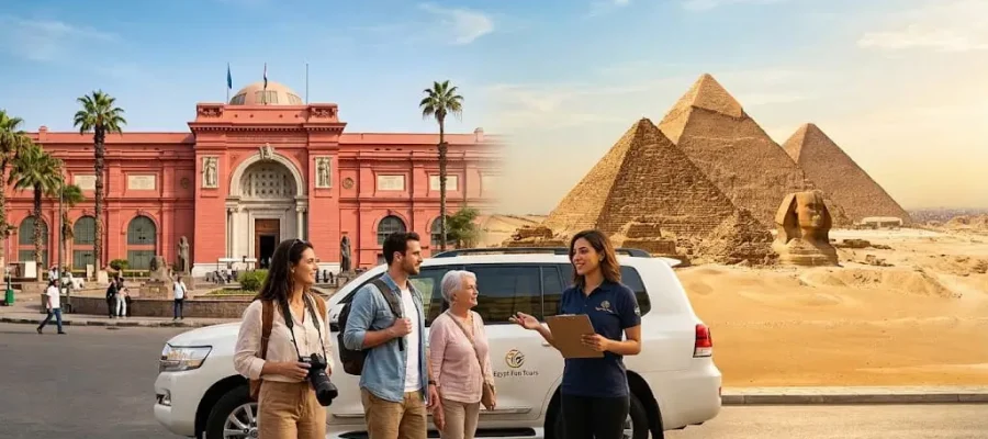 Giza Pyramids & Egyptian Museum Tour