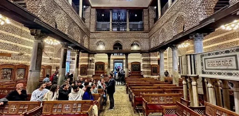 Interior of Saint Sergius Church and the Holy Crypt