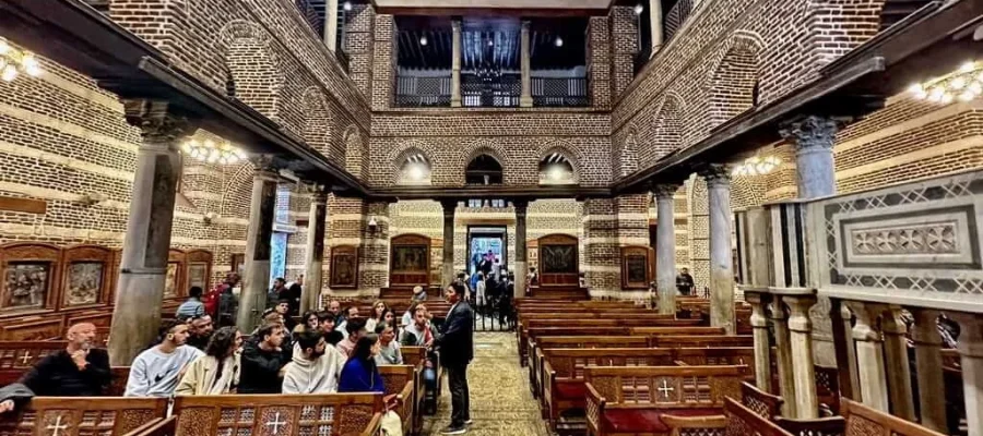 Interior of Saint Sergius Church and the Holy Crypt