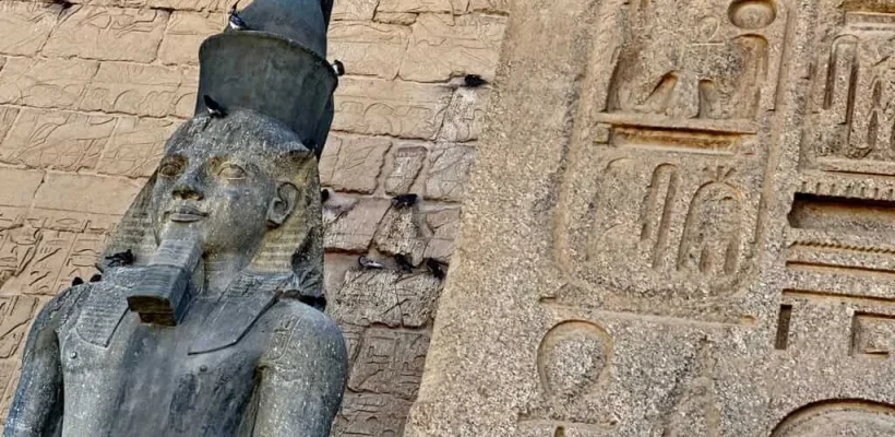Luxor Temple and the statue of King Ramesses II