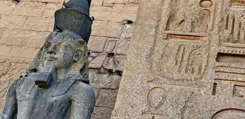 Luxor Temple and the statue of King Ramesses II