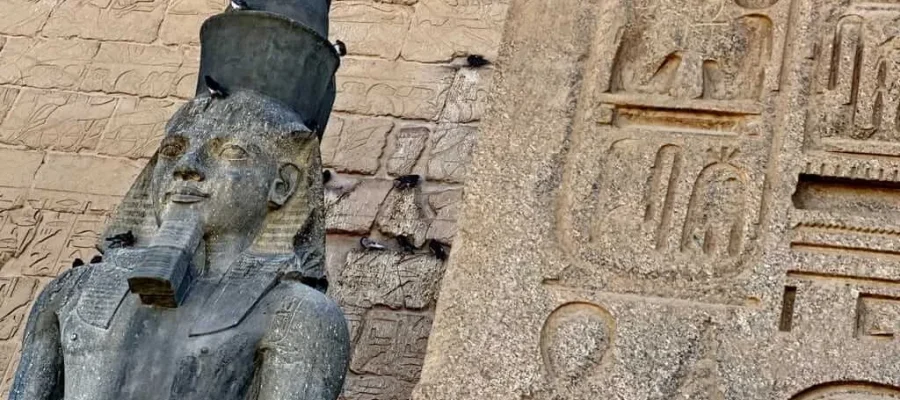 Luxor Temple and the statue of King Ramesses II