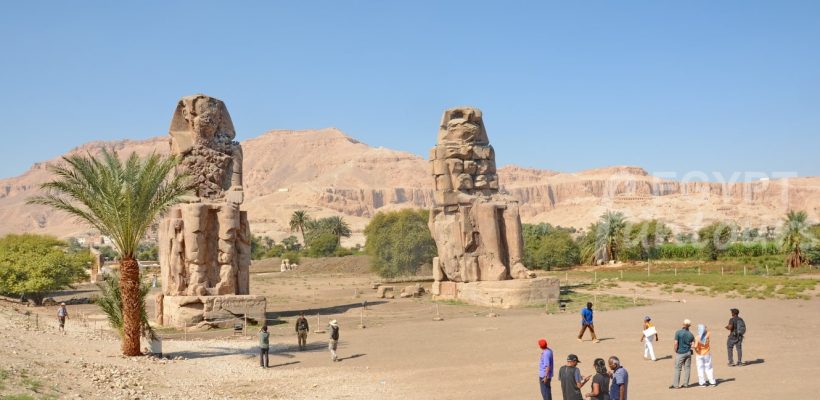 Memnon colossi of king amenophis III 4 min 1