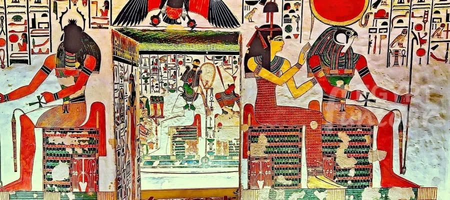 Nefertari tomb qv66 valley queens luxor 1 min min