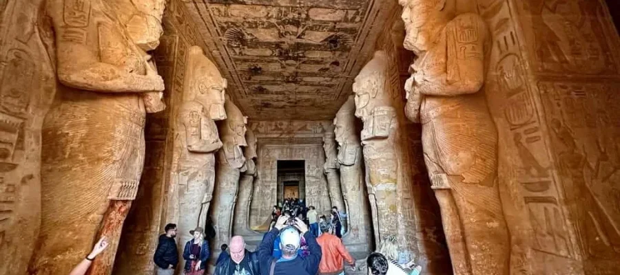 Private Abu Simbel Day Trip from Cairo by Flight; The interior of the large temple
