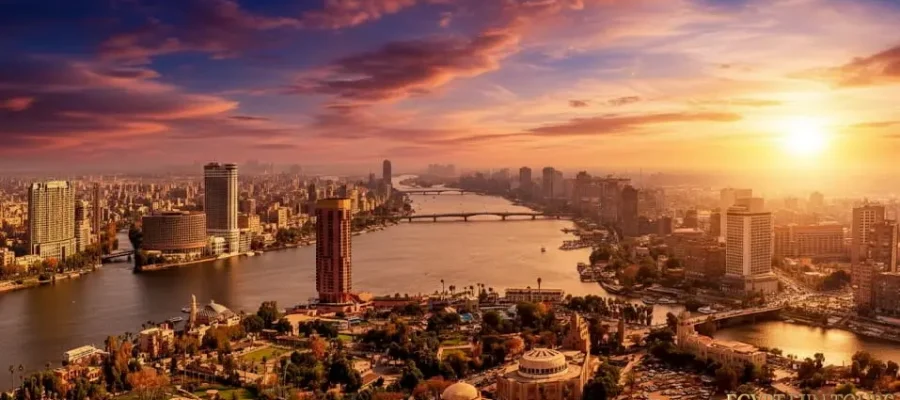 View of the Nile from Cairo Tower