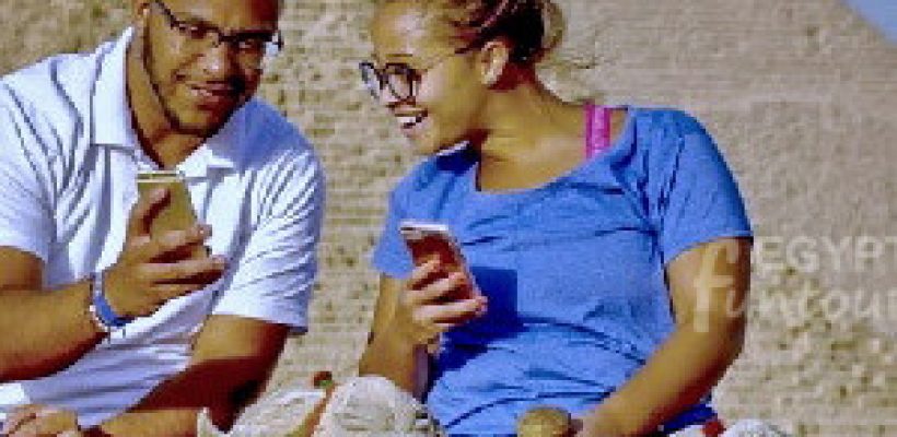 Pyramids camel tourist 1