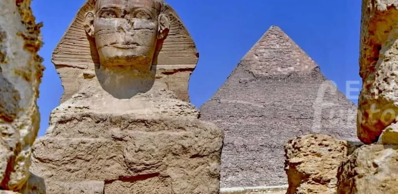 The Sphinx and Chephren's Pyramid