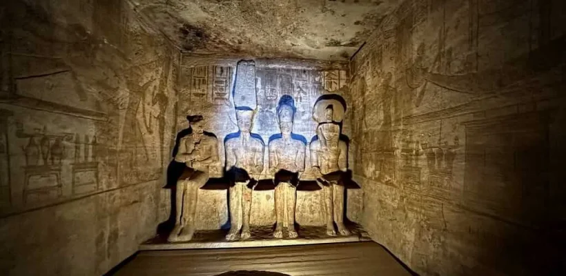 The holy of the holies in Abu Simbel Temple