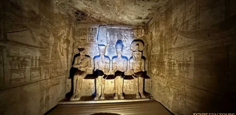 The holy of the holies in Abu Simbel Temple