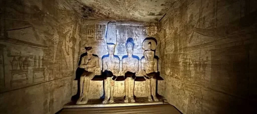 The holy of the holies in Abu Simbel Temple