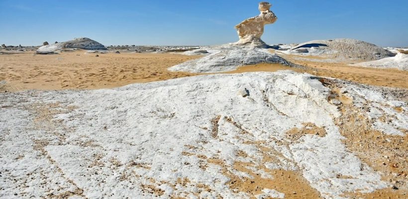 White black desert camping from cairo