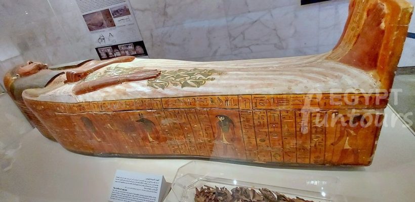 coffin of lady isis NMEC Egypt Fun Tours