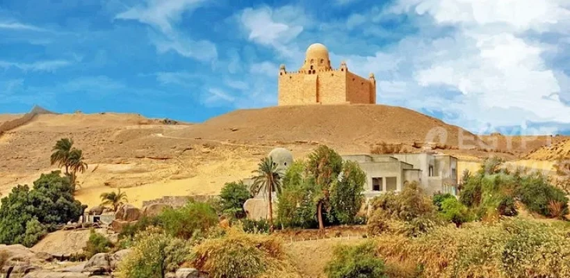 egypt aswan aga khan mausoleum - 16 days standard historical egypt tour package