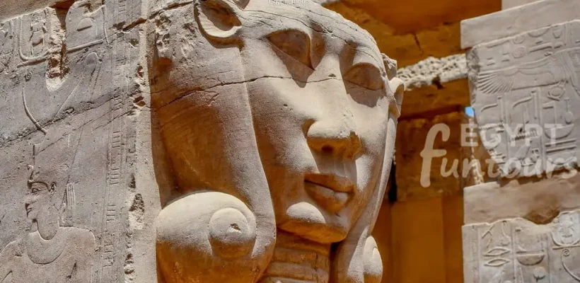 The ancient temples on Elephantine Island in Aswan