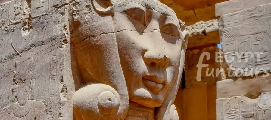 The ancient temples on Elephantine Island in Aswan