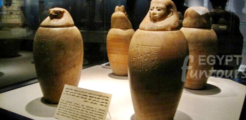 luxor mummification museum - Canopic jars