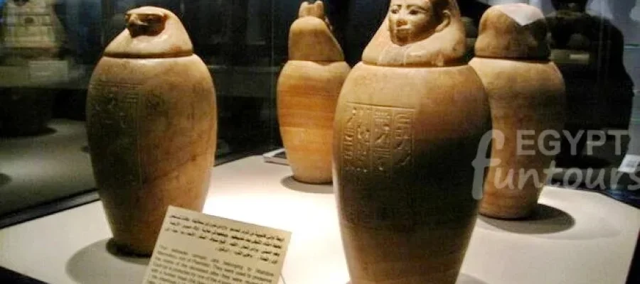 luxor mummification museum - Canopic jars