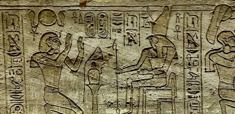 offering scene inside Abu Simbel