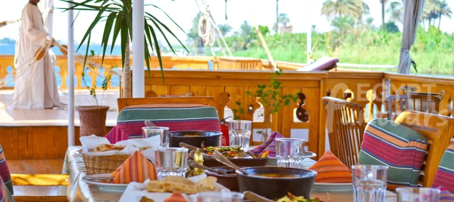 the Orient Food at dahabiya cruise